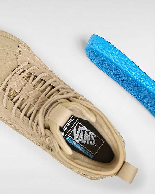 Beige Men Vans Sk8-Hi Gore-tex Shoes NZ | VN2076451