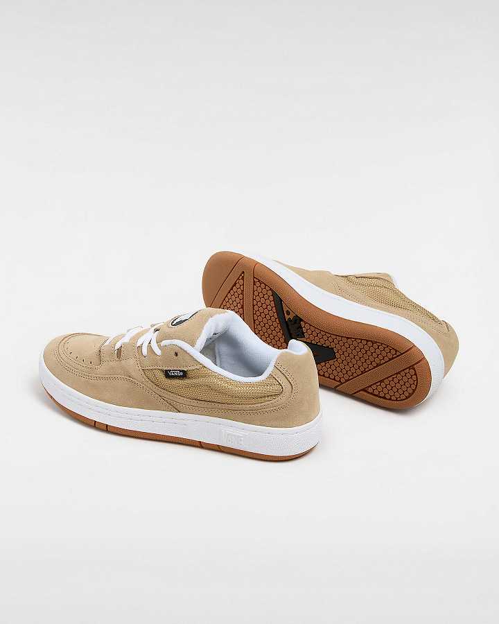 Beige Men Vans Speed LS Skate Shoes NZ | VN7402869