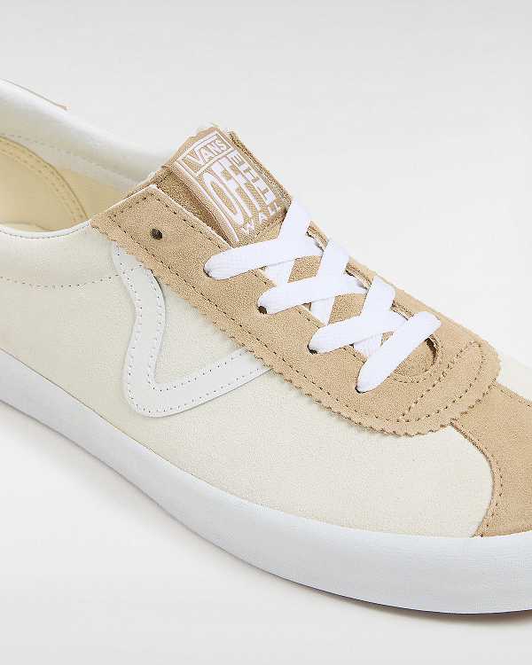 Beige Men Vans Sport Low Suede Sneakers NZ | VN9082713