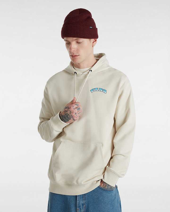 Beige Men Vans True Waves Hoodie NZ | VN6154982