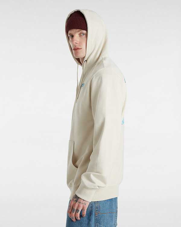 Beige Men Vans True Waves Hoodie NZ | VN6154982