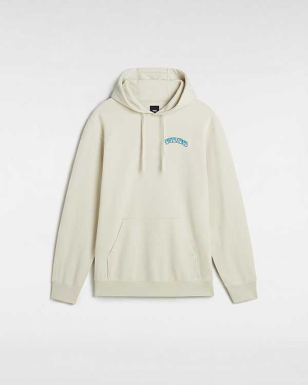 Beige Men Vans True Waves Hoodie NZ | VN6154982