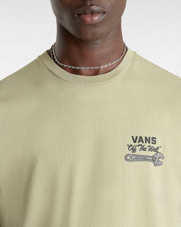 Beige Men Vans Wrenched T Shirts NZ | VN5392681