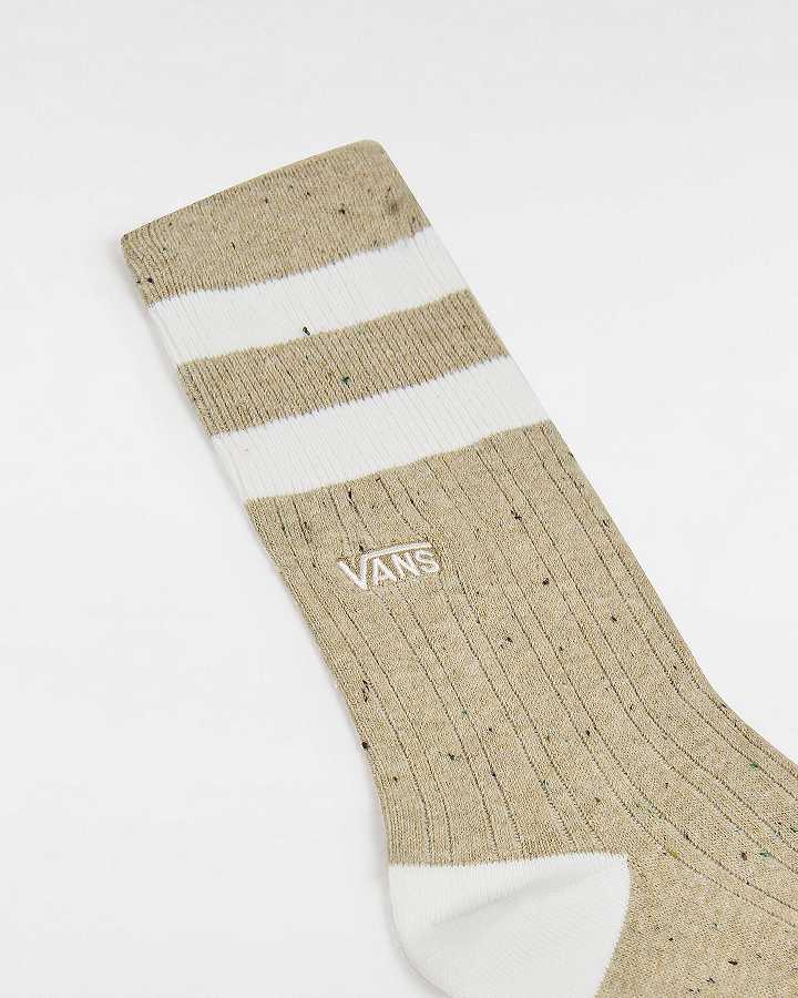 Beige Unisex Vans Classic Crew (1 Pair) Socks NZ | VN0437156