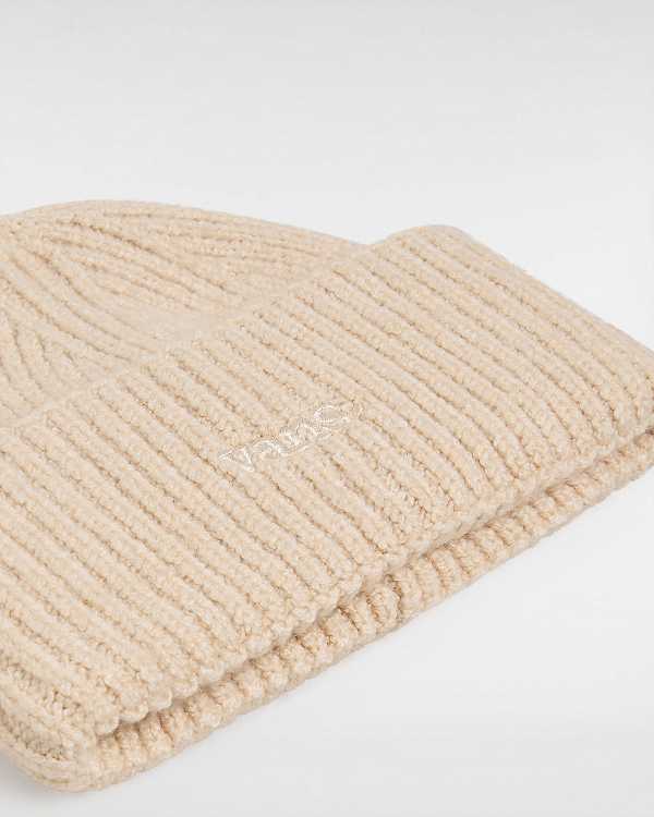 Beige Unisex Vans Densmore Wide Cuff Beanie NZ | VN3064815