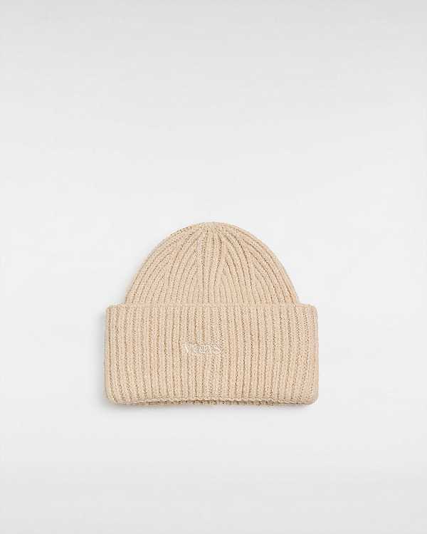 Beige Unisex Vans Densmore Wide Cuff Beanie NZ | VN3064815