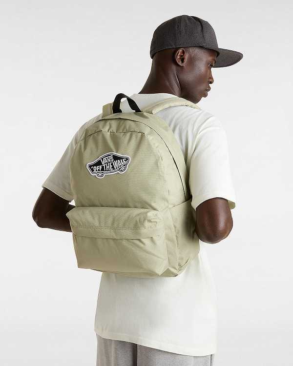 Beige Unisex Vans Old Skool Classic Backpacks NZ | VN2741983