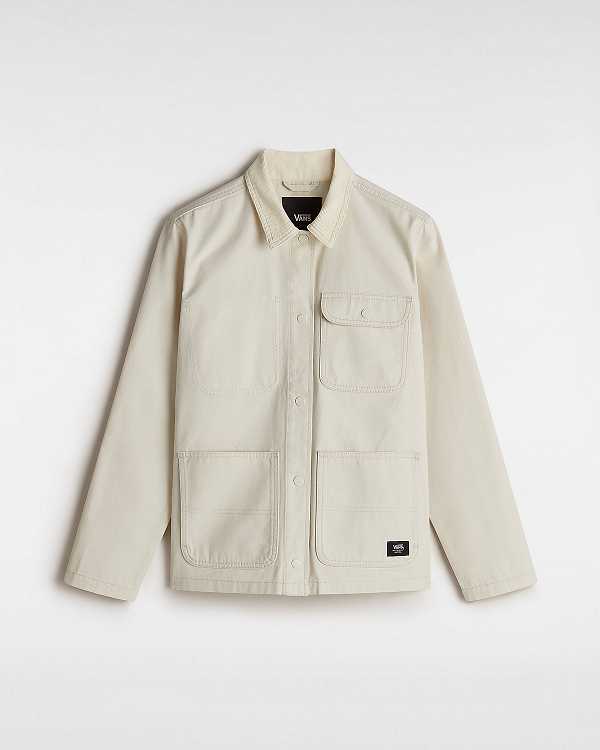 Beige Women Vans Drill Chore Jacket NZ | VN9281345