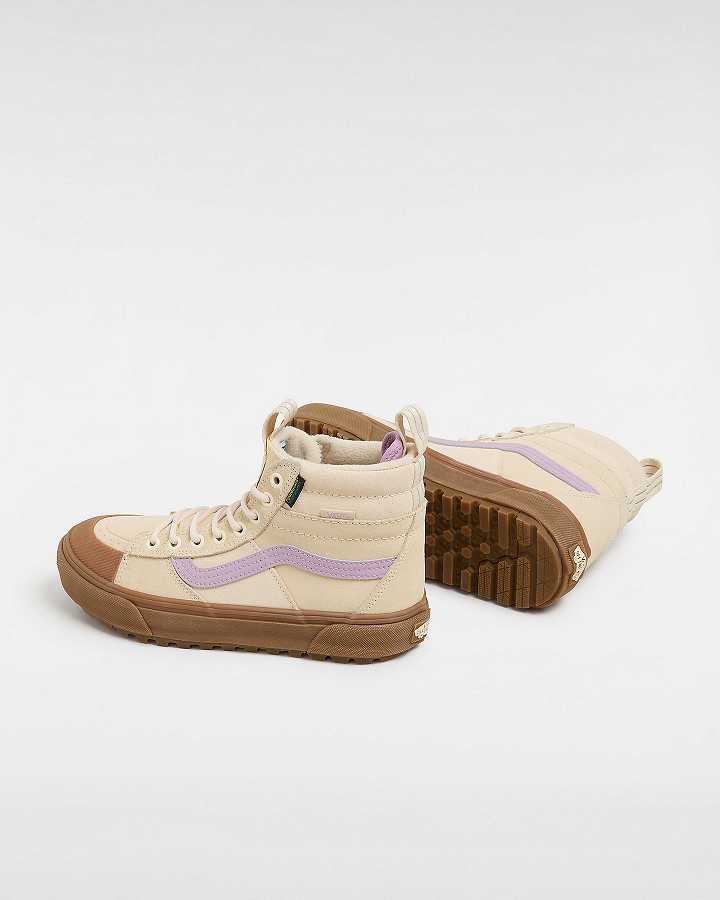 Beige Women Vans MTE Sk8-Hi Waterproof Shoes NZ | VN4759281