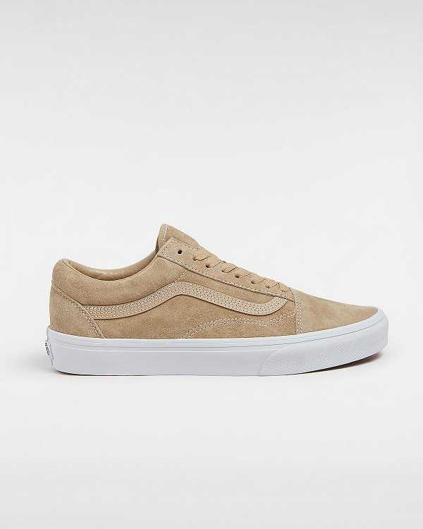 Beige Women Vans Old Skool Pig Suede Sneakers NZ | VN3580967