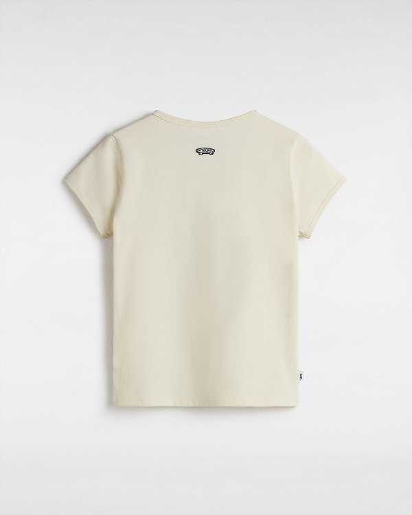 Beige Women Vans Premium Short Sleeve Baby T Shirts NZ | VN6189237