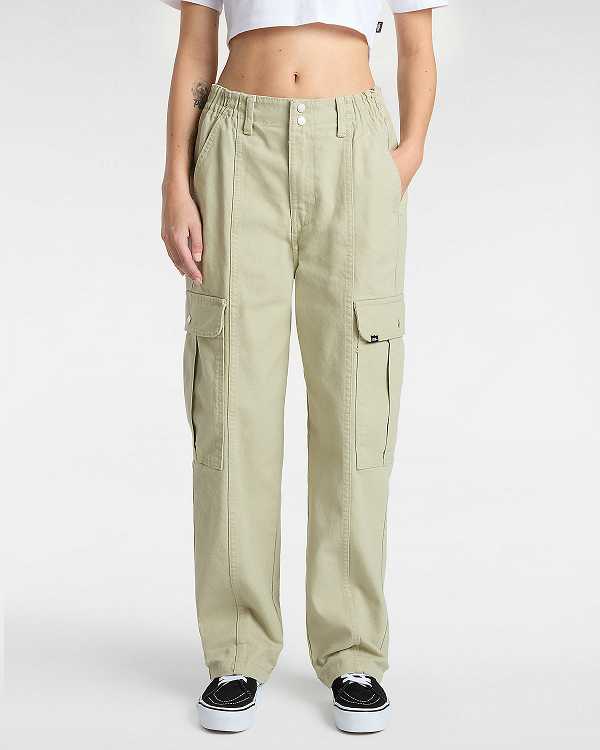 Beige Women Vans Sidewalk Pants NZ | VN7564831