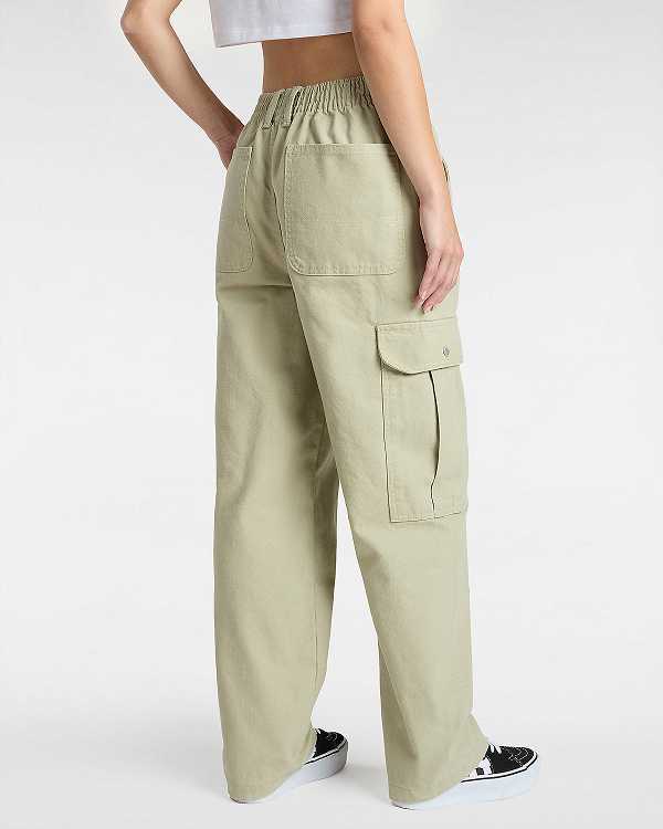 Beige Women Vans Sidewalk Pants NZ | VN7564831