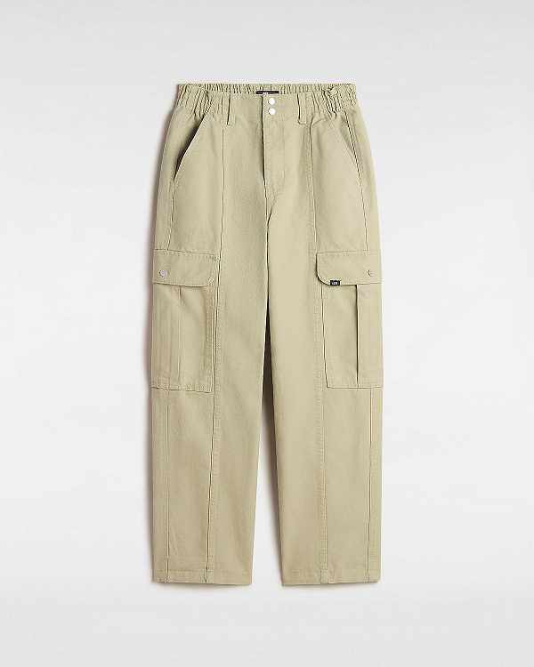 Beige Women Vans Sidewalk Pants NZ | VN7564831