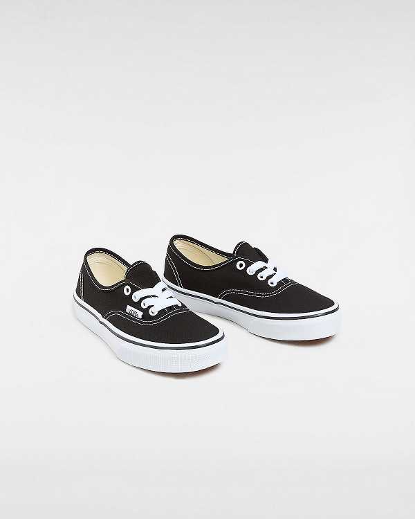 Black Kids' Vans Authentic (4-8 years) Sneakers NZ | VN6325081