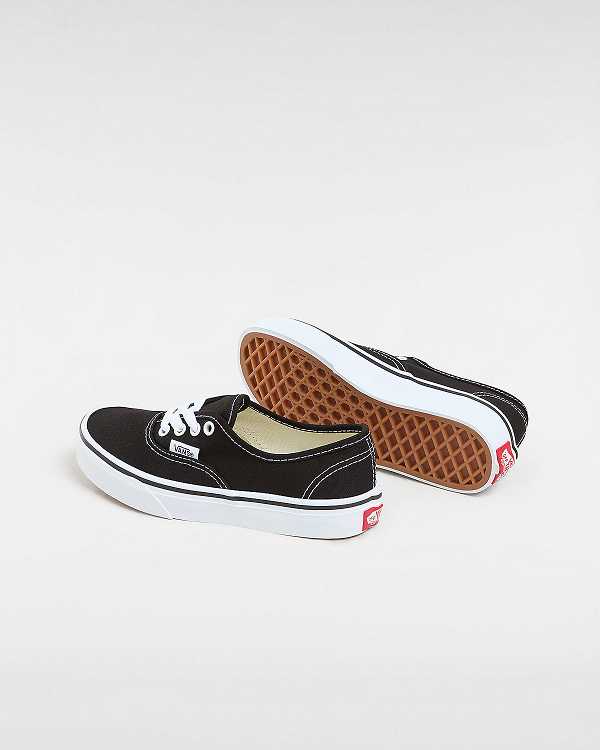 Black Kids' Vans Authentic (4-8 years) Sneakers NZ | VN6325081