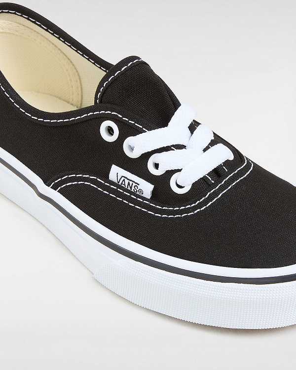 Black Kids' Vans Authentic (4-8 years) Sneakers NZ | VN6325081