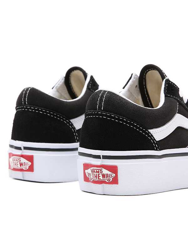 Black Kids' Vans Old Skool (4-8 Years) Platform Shoes NZ | VN7510243