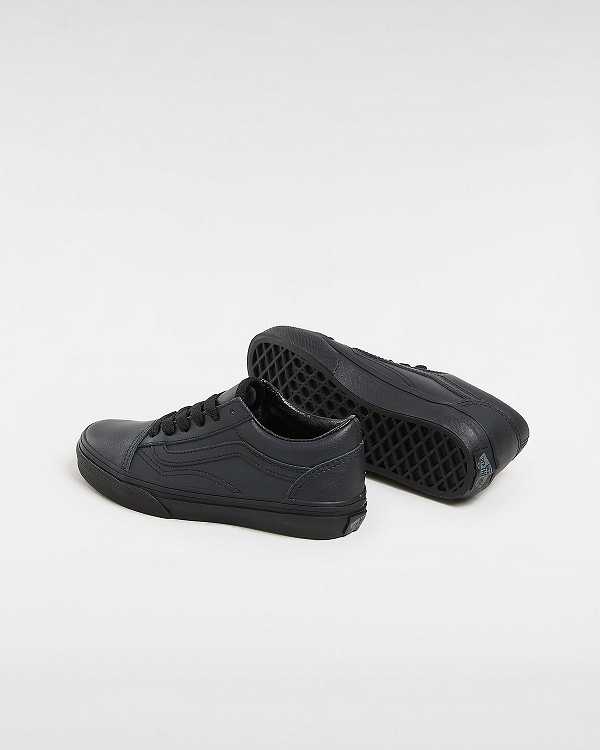 Black Kids' Vans Old Skool (8-14 Years) Sneakers NZ | VN6409283