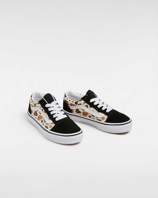 Black Kids' Vans Old Skool Glitter (4-8 Years) Sneakers NZ | VN6957842