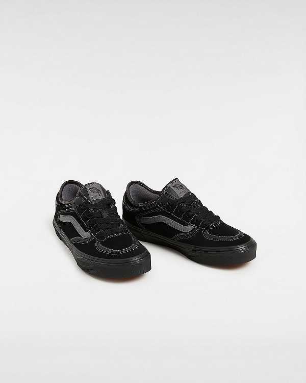 Black Kids' Vans Rowley Classic (8-14 Years) Sneakers NZ | VN7356481