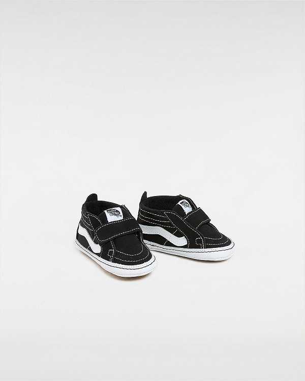 Black Kids' Vans Sk8-Hi Crib (0-1 year) Sneakers NZ | VN1354709