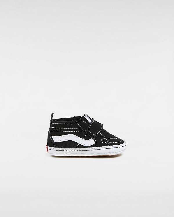 Black Kids\' Vans Sk8-Hi Crib (0-1 year) Sneakers NZ | VN1354709