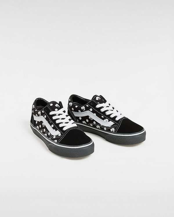 Black Kids' Vans Vans X Papergirl Old Skool (4-8 Years) Sneakers NZ | VN0587962