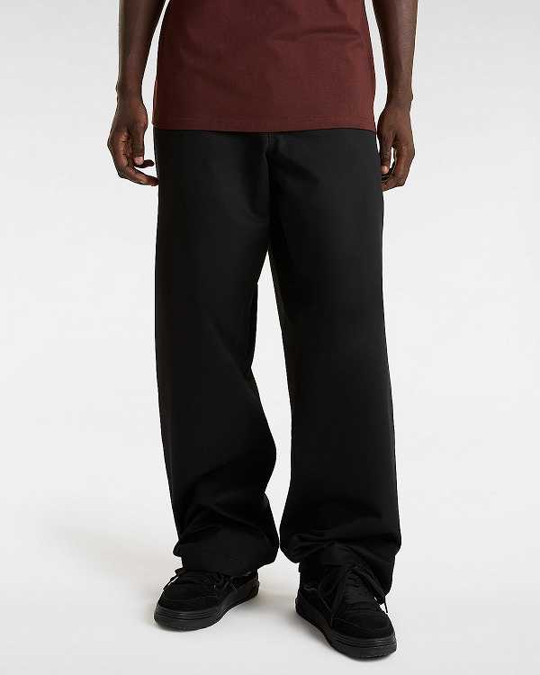 Black Men Vans Authentic Chino Baggy Pants NZ | VN4380672