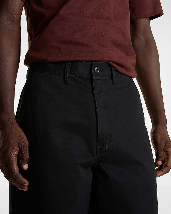 Black Men Vans Authentic Chino Baggy Pants NZ | VN4380672