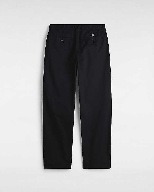 Black Men Vans Authentic Chino Loose Pants NZ | VN2143679