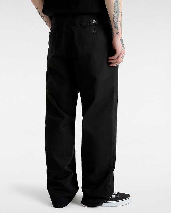 Black Men Vans Authentic Chino Loose Pants NZ | VN2143679