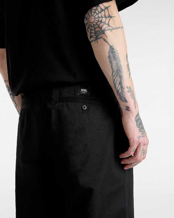 Black Men Vans Authentic Chino Loose Pants NZ | VN2143679