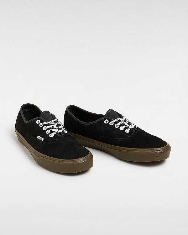 Black Men Vans Authentic Hairy Suede Sneakers NZ | VN6182370