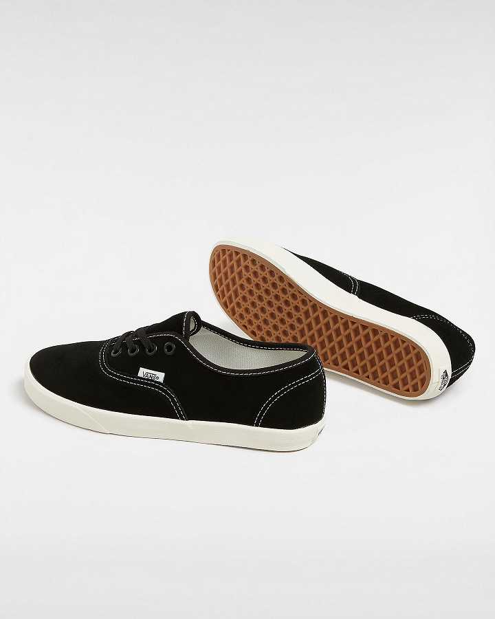 Black Men Vans Authentic Lowpro Suede Sneakers NZ | VN4390871