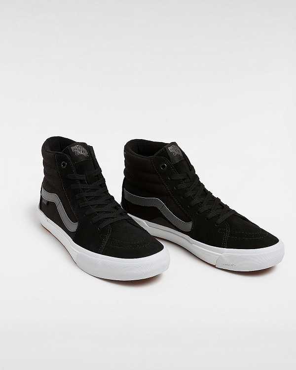 Black Men Vans BMX Sk8-Hi Sneakers NZ | VN8145602