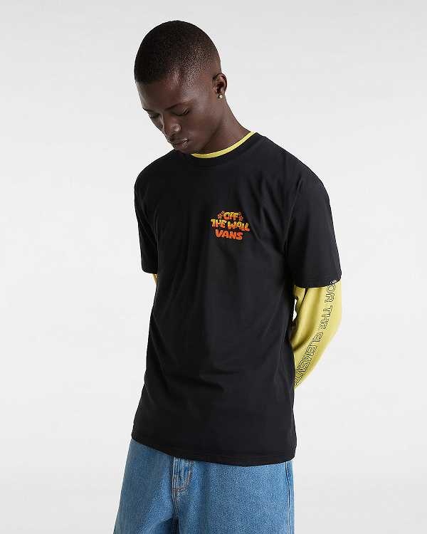 Black Men Vans Bouya T Shirts NZ | VN0529648