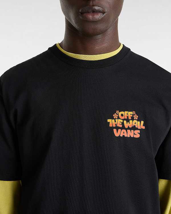 Black Men Vans Bouya T Shirts NZ | VN0529648