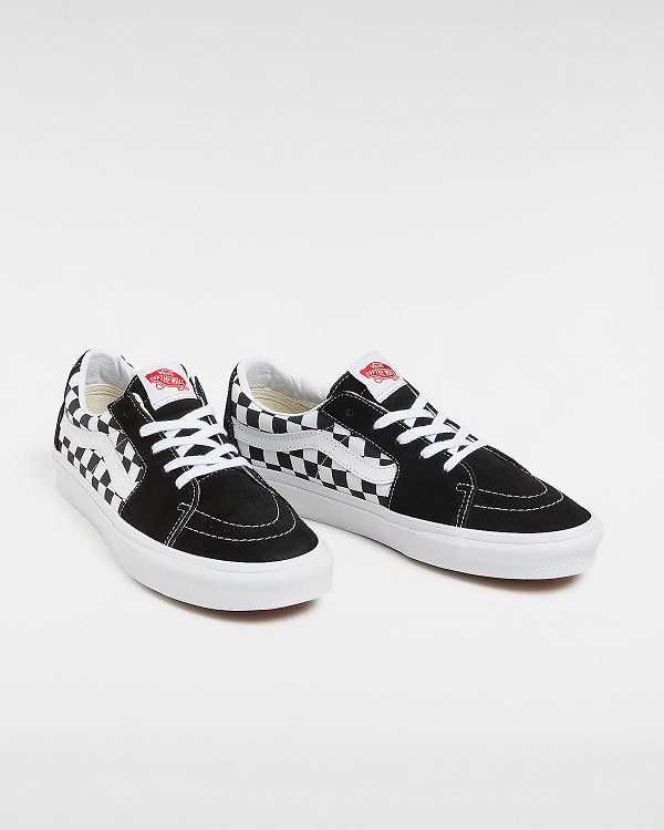 Black Men Vans Canvas/Suede SK8-Low Skate Shoes NZ | VN8012764