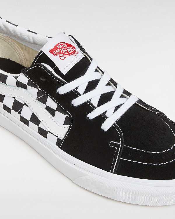 Black Men Vans Canvas/Suede SK8-Low Skate Shoes NZ | VN8012764