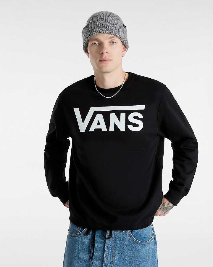 Black Men Vans Classic III Crew Sweatshirt NZ | VN1652978