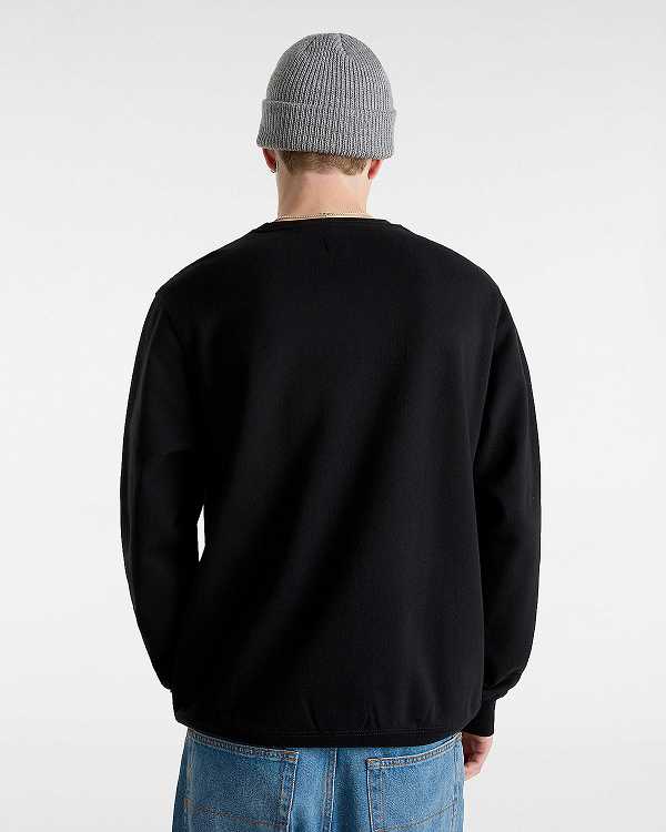 Black Men Vans Classic III Crew Sweatshirt NZ | VN1652978