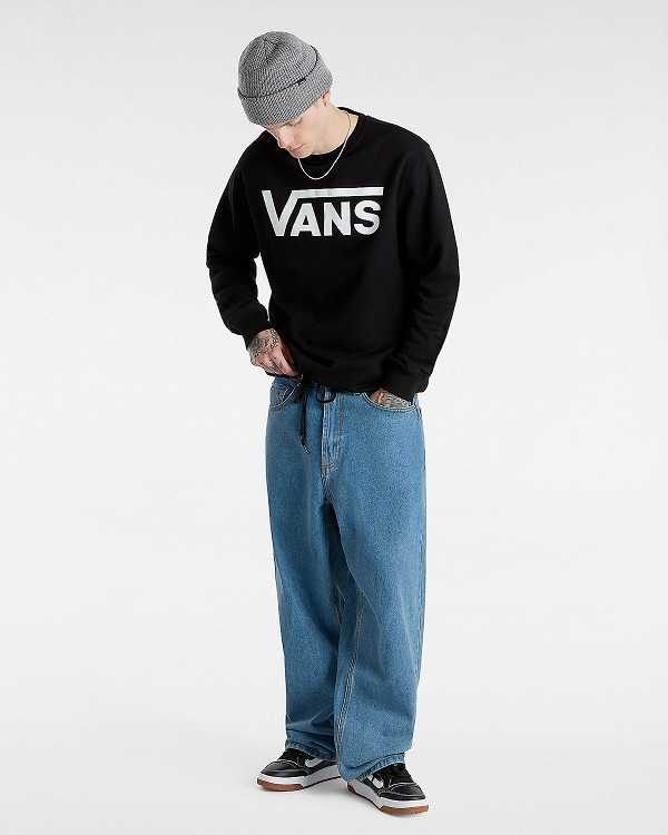 Black Men Vans Classic III Crew Sweatshirt NZ | VN1652978