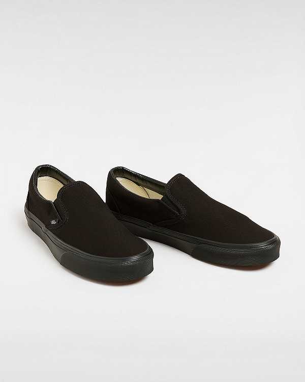 Black Men Vans Classic Slip On Shoes NZ | VN3485176