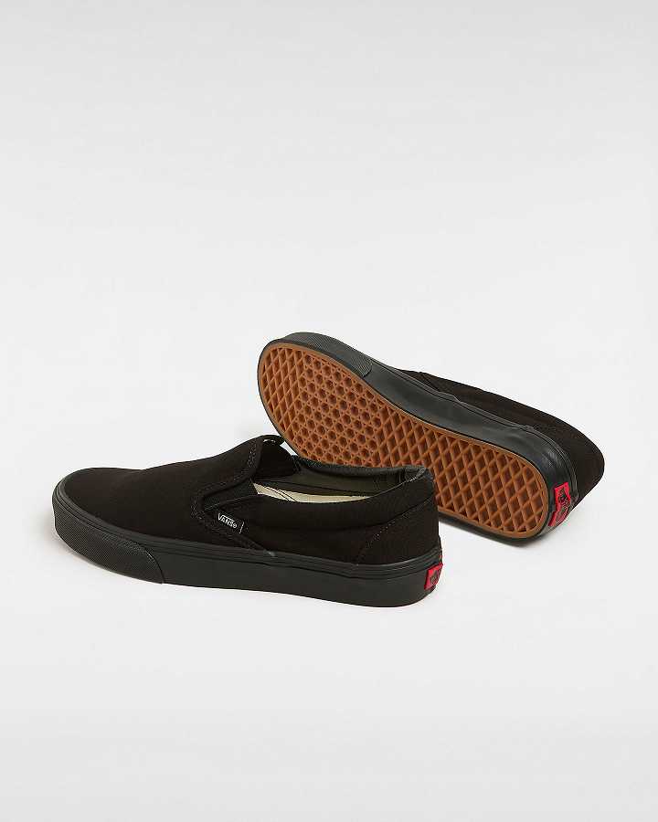 Black Men Vans Classic Slip On Shoes NZ | VN3485176