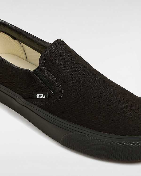 Black Men Vans Classic Slip On Shoes NZ | VN3485176