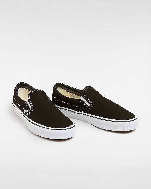 Black Men Vans Classic Slip On Shoes NZ | VN5429307