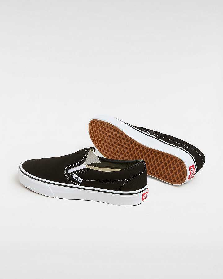 Black Men Vans Classic Slip On Shoes NZ | VN5429307