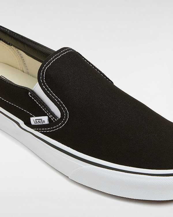 Black Men Vans Classic Slip On Shoes NZ | VN5429307