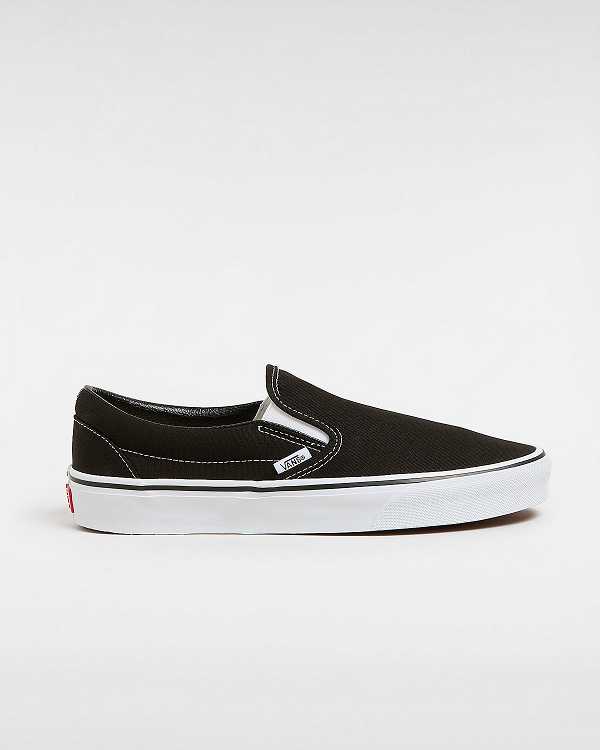 Black Men Vans Classic Slip On Shoes NZ | VN5429307